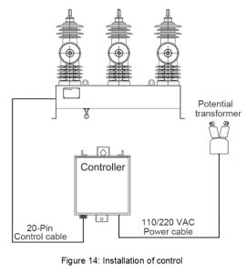 11kv and 33/0.22kv auto circuit recloser with pt（potential transformer) and new type installing support (rea type) bil 170kv,