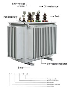 11kv and 33kv 50kva up to 3000kva oil immersed power transformer